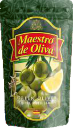 Оливки з лимоном "Maestro de Oliva", 170г РЕТ